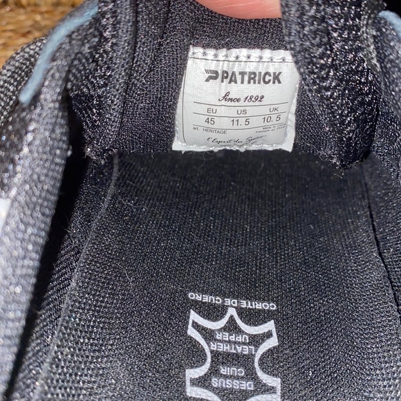 Patrick Black Leather Suede Sneaker - Picture 15 of 16